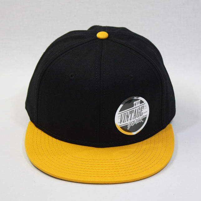 Premium Plain Cotton Twill Adjustable Flat Bill Snapback Hats Baseball Caps