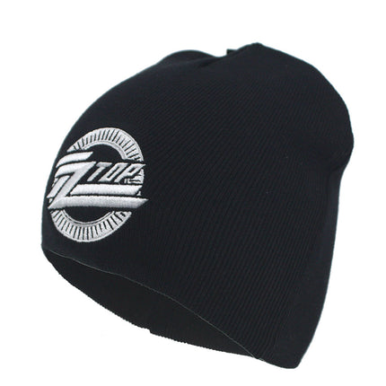 ZZ Top Rock and Roll Music Band Circle Logo Cotton Beanie