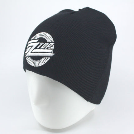 ZZ Top Rock and Roll Music Band Circle Logo Cotton Beanie