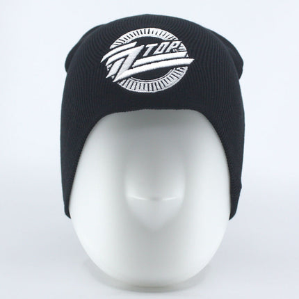 ZZ Top Rock and Roll Music Band Circle Logo Cotton Beanie