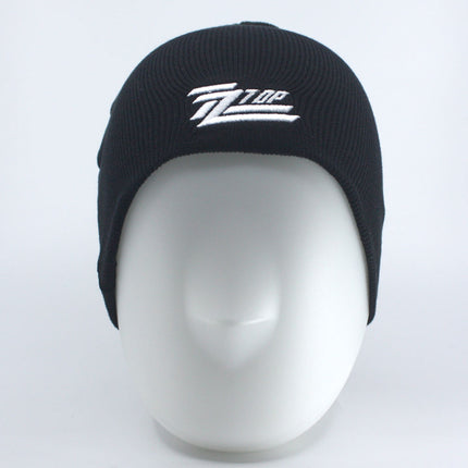 ZZ Top Rock and Roll Music Band Circle Logo Cotton Beanie