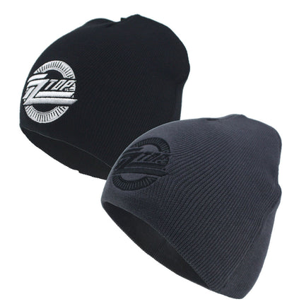 ZZ Top Rock and Roll Music Band Circle Logo Cotton Beanie