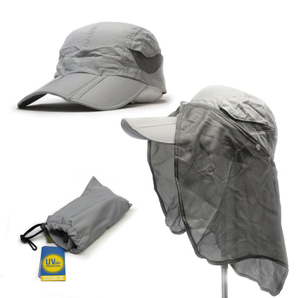 UV 50+ Mesh High Visibility Folding Bill Cap
