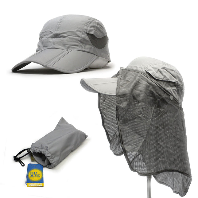 UV 50+ Mesh High Visibility Folding Bill Cap