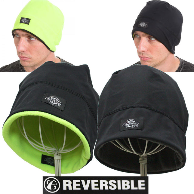 Dickies Men's Performance System Reversible Poly/Fleece Knit Skull Beanie