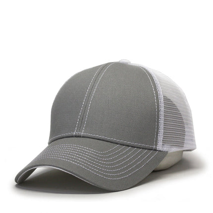 Two Tone Cotton Twill Mesh Adjustable Trucker Baseball Cap