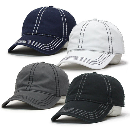 Classic Blank Heavy Stitch Cotton Dad Hat Baseball Cap
