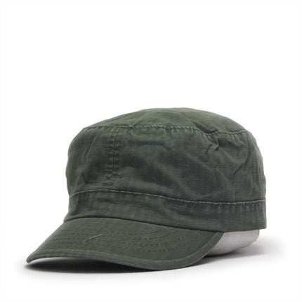 Women's Vintage Fatigue Rip Stop Cotton Military Adjustable Cadet Caps