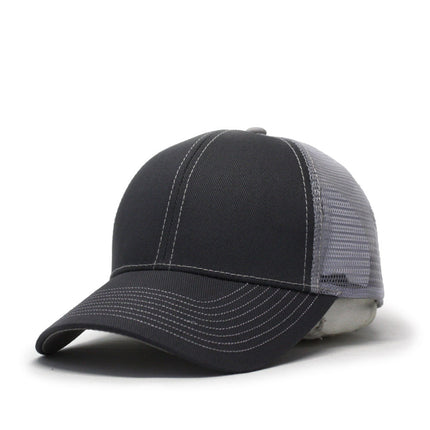Two Tone Cotton Twill Mesh Adjustable Trucker Baseball Cap