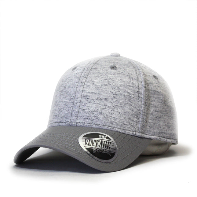 Two Tone Jersey Knit Low Profile Adjustable Baseball Cap