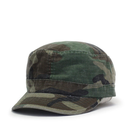 Women's Vintage Fatigue Rip Stop Cotton Military Adjustable Cadet Caps