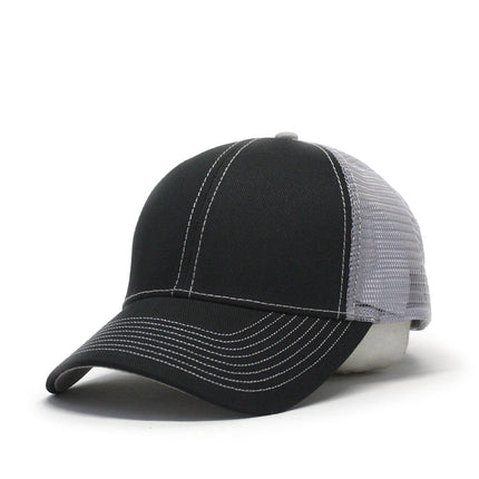 Two Tone Cotton Twill Mesh Adjustable Trucker Baseball Cap