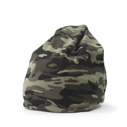 VintageYear Camouflage Jersey Knit Beanie 9 1/2"