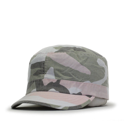 Women's Vintage Fatigue Rip Stop Cotton Military Adjustable Cadet Caps