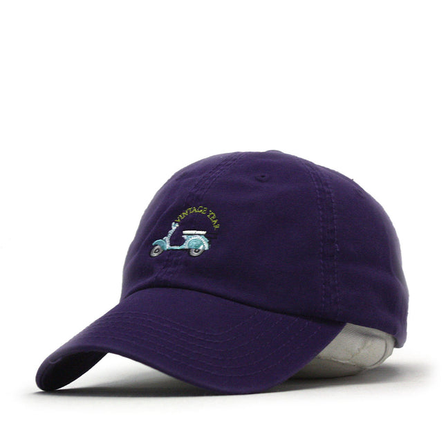 Scooter Embroidered Bold Solid Cotton Adjustable Dad Hat Baseball Cap