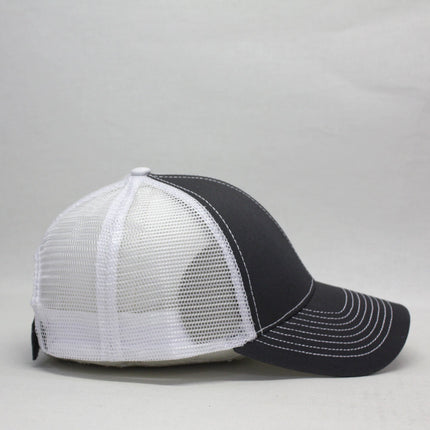 Two Tone Cotton Twill Mesh Adjustable Trucker Baseball Cap