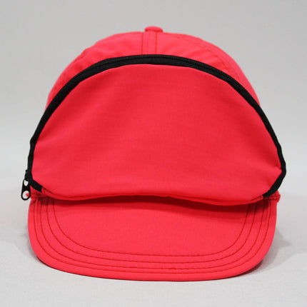 Cap Sac Adjustable Cap with Pocket Flame Red