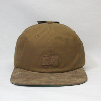Dickies Denim/Canvas Leather Bill Slouch Soft Brim Adjustable Snapback Baseball Cap
