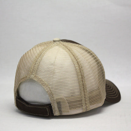 Two Tone Cotton Twill Mesh Adjustable Trucker Baseball Cap