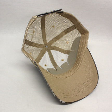 Distressed Cotton Soft Mesh Adjustable Trucker Baseball Cap