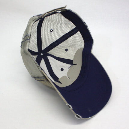 Distressed Cotton Soft Mesh Adjustable Trucker Baseball Cap