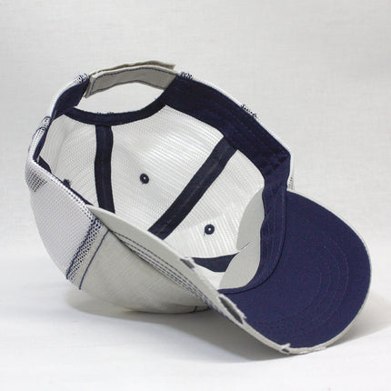 Distressed Cotton Soft Mesh Adjustable Trucker Baseball Cap
