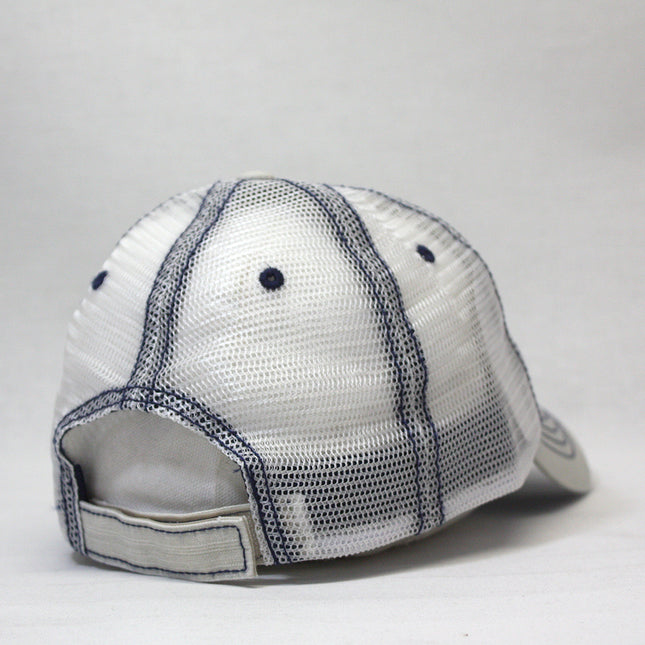 Distressed Cotton Soft Mesh Adjustable Trucker Baseball Cap