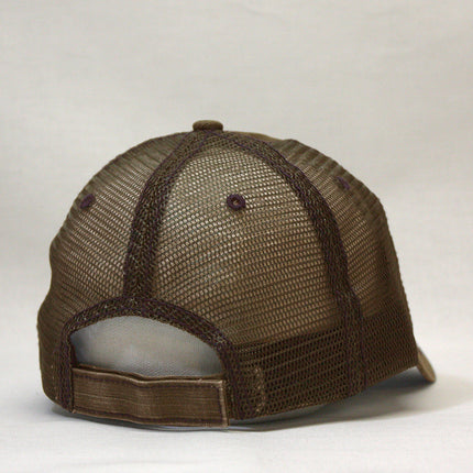 Distressed Cotton Soft Mesh Adjustable Trucker Baseball Cap