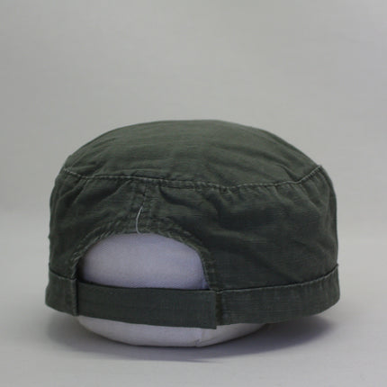 Women's Vintage Fatigue Rip Stop Cotton Military Adjustable Cadet Caps