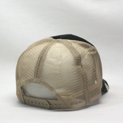 Distressed Cotton Twill Mesh Adjustable Trucker Baseball Cap
