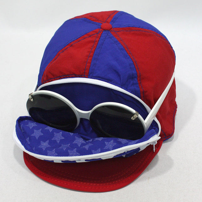 Cap Sac Adjustable Cap with Pocket USA America