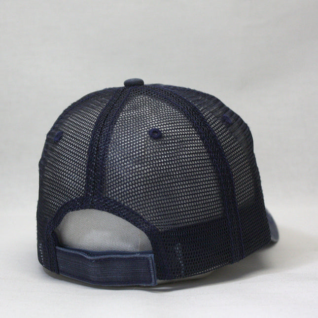 Distressed Cotton Soft Mesh Adjustable Trucker Baseball Cap