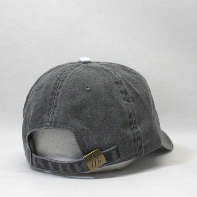 Zipper Pocket Washed Cotton Sandwich Adjustable Baseball Cap