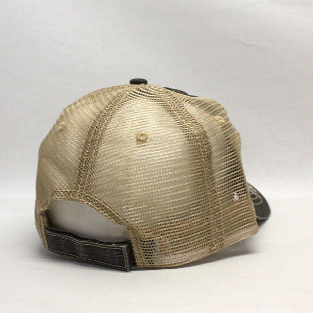 Distressed Cotton Soft Mesh Adjustable Trucker Baseball Cap