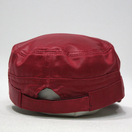 Solid Waxed Cotton Twill Adjustable Military Radar Caps