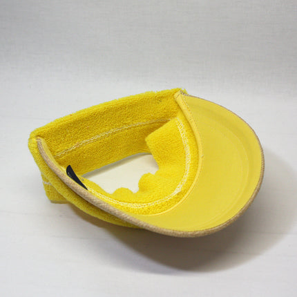 Terry Cloth Crown Straw Visor Sun Sports Hat