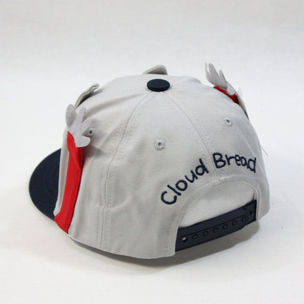 Kids Cloud Bread Cat Raccoon Boys Girls Flat Bill Snapback Baseball Cap