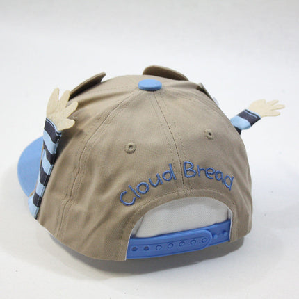 Kids Cloud Bread Cat Raccoon Boys Girls Flat Bill Snapback Baseball Cap