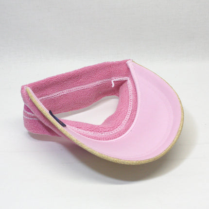 Terry Cloth Crown Straw Visor Sun Sports Hat