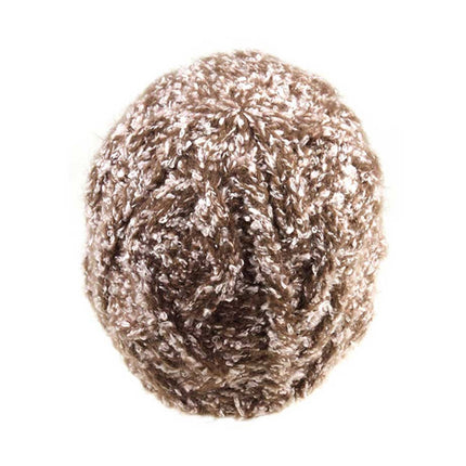 Woman's Soft Cable Lace Pom Crochet Fashion Knit Beanie Hat