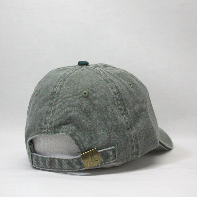 Zipper Pocket Washed Cotton Sandwich Adjustable Baseball Cap