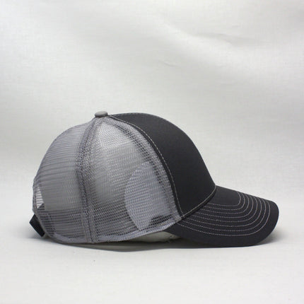 Two Tone Cotton Twill Mesh Adjustable Trucker Baseball Cap