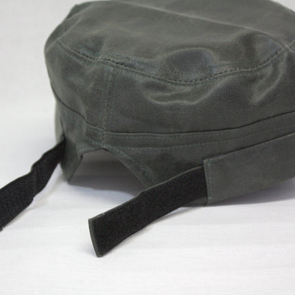 Solid Waxed Cotton Twill Adjustable Military Radar Caps