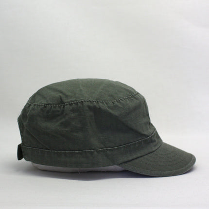 Women's Vintage Fatigue Rip Stop Cotton Military Adjustable Cadet Caps