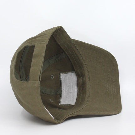 US Flag Tactical  Loop Patch Military Unstructured Cotton Baseball Cap