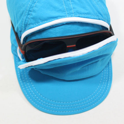 Cap Sac Adjustable Cap with Pocket Turquoise