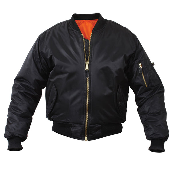 Classic Reversible Air Force Military MA-1 Bomber Flight Jacket - Ooh ...