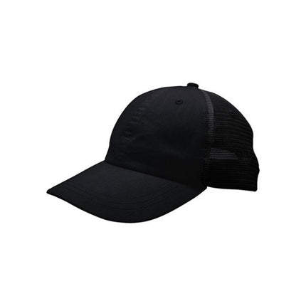Plain Recycled Crosshatch Cotton Mesh Trucker Baseball Caps