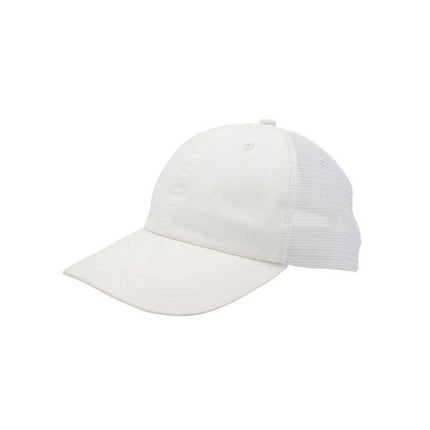 Plain Recycled Crosshatch Cotton Mesh Trucker Baseball Caps