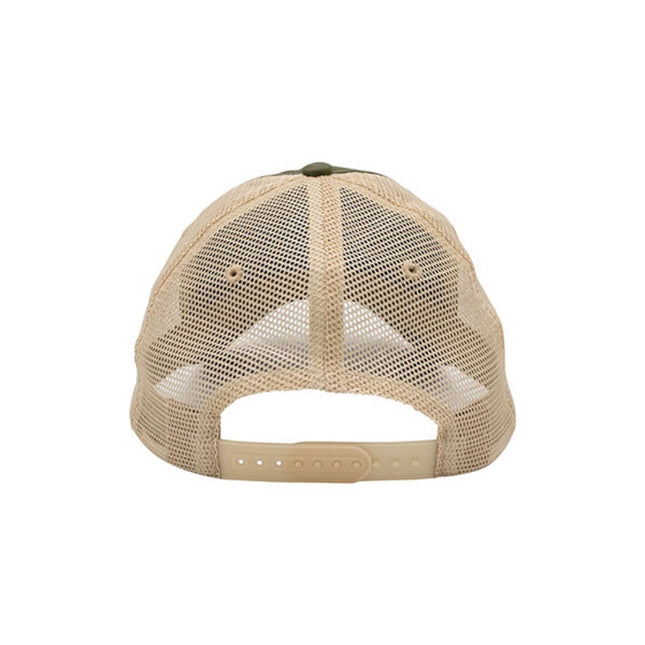 Plain Recycled Crosshatch Cotton Mesh Trucker Baseball Caps